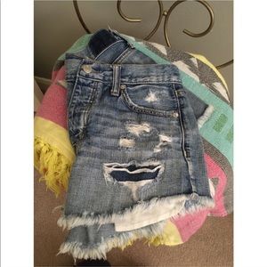 American Eagle high waisted festival shorts